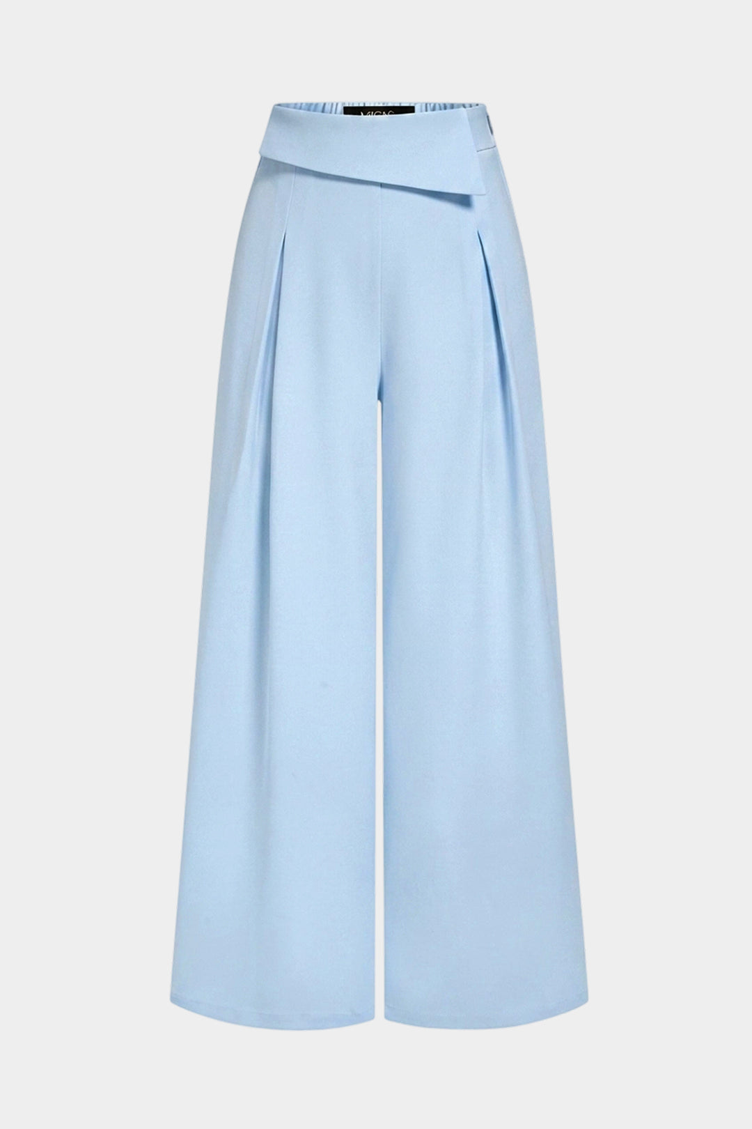 Asymmetrische Hose mit weitem Bein
