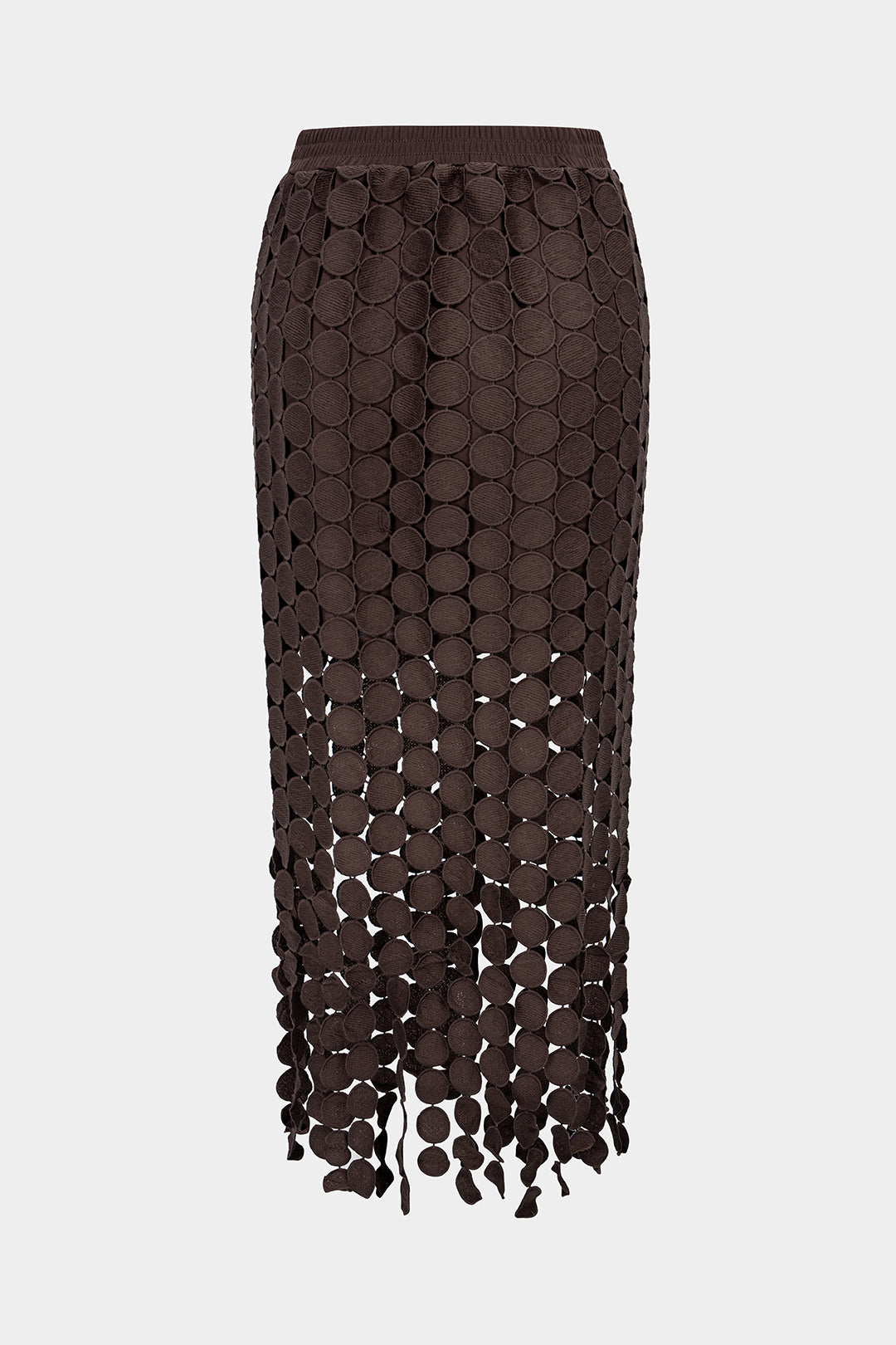 Shirred Waistband Cut Out Skirt