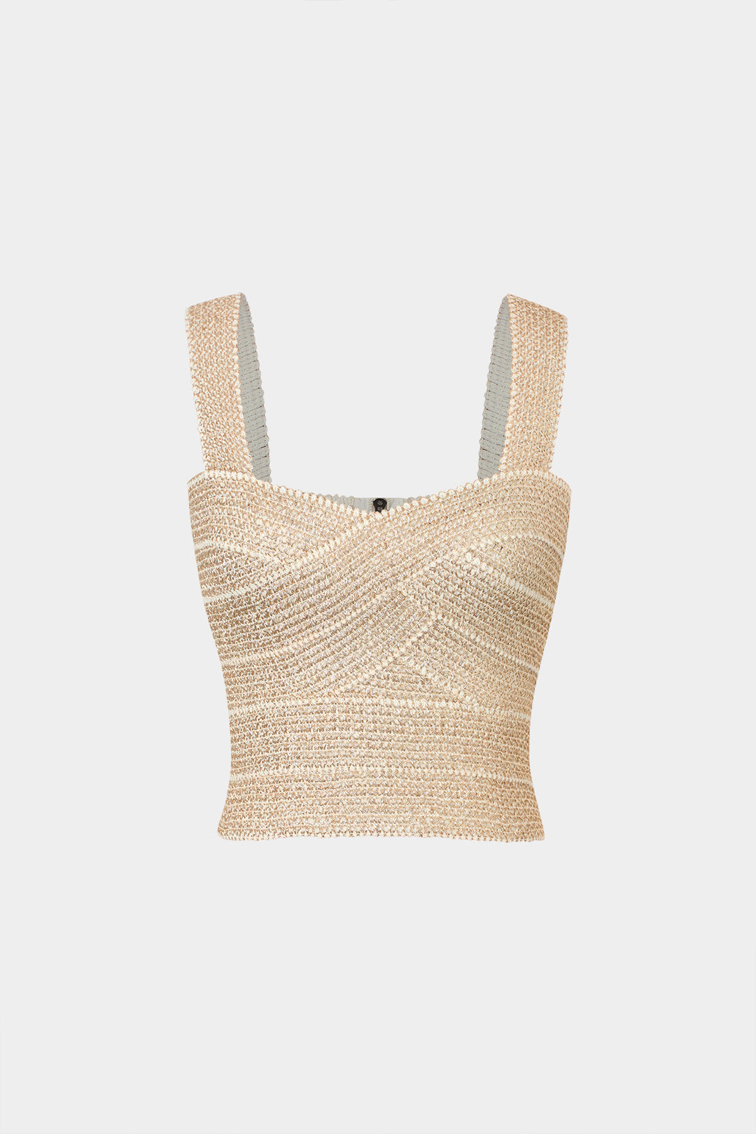 Haut court à dos zippé et bandage