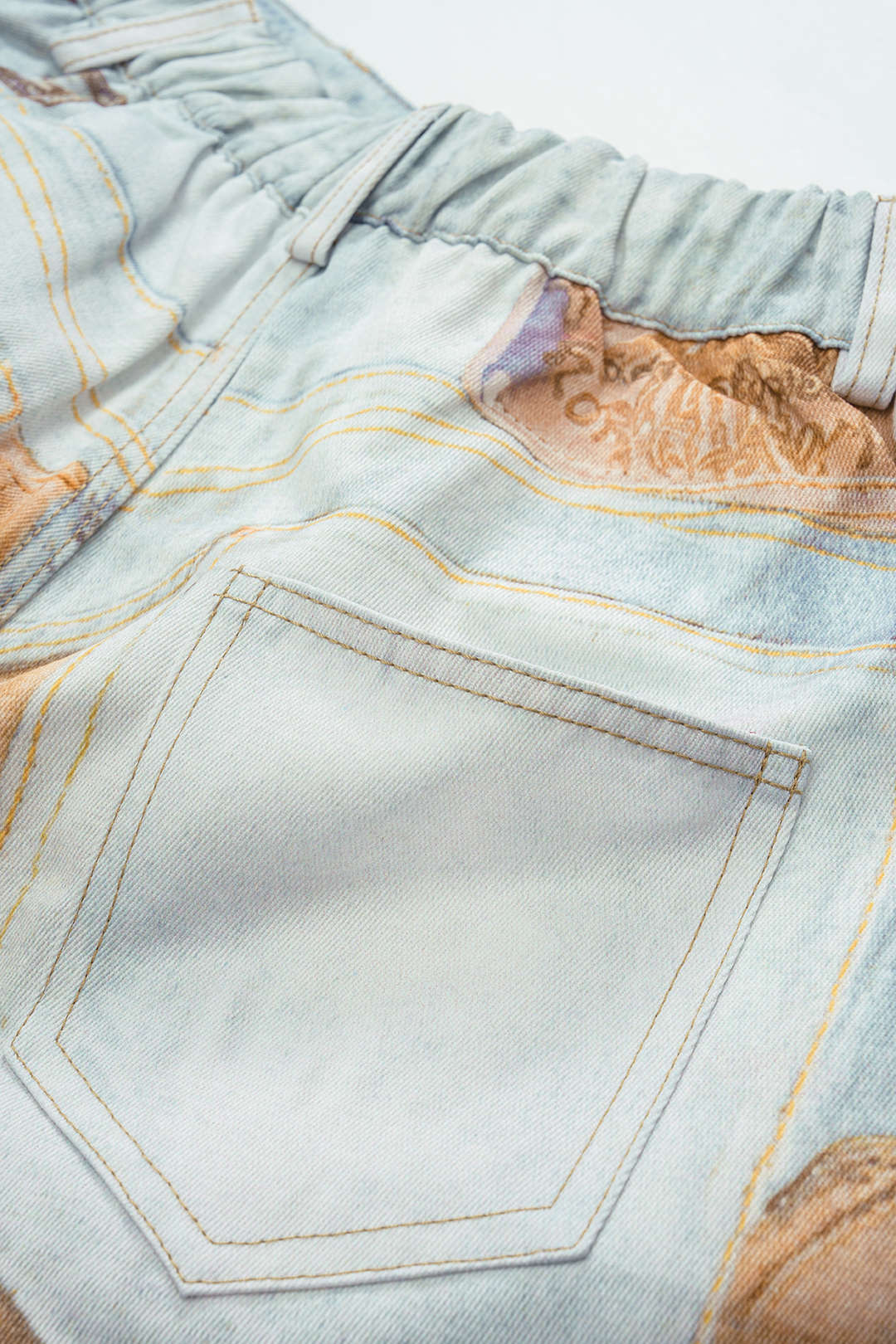 Chain Print Wide Leg Shorts