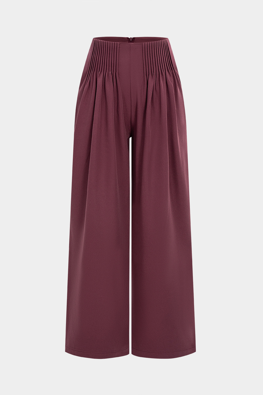 Bundfaltenhose mit geradem Bein