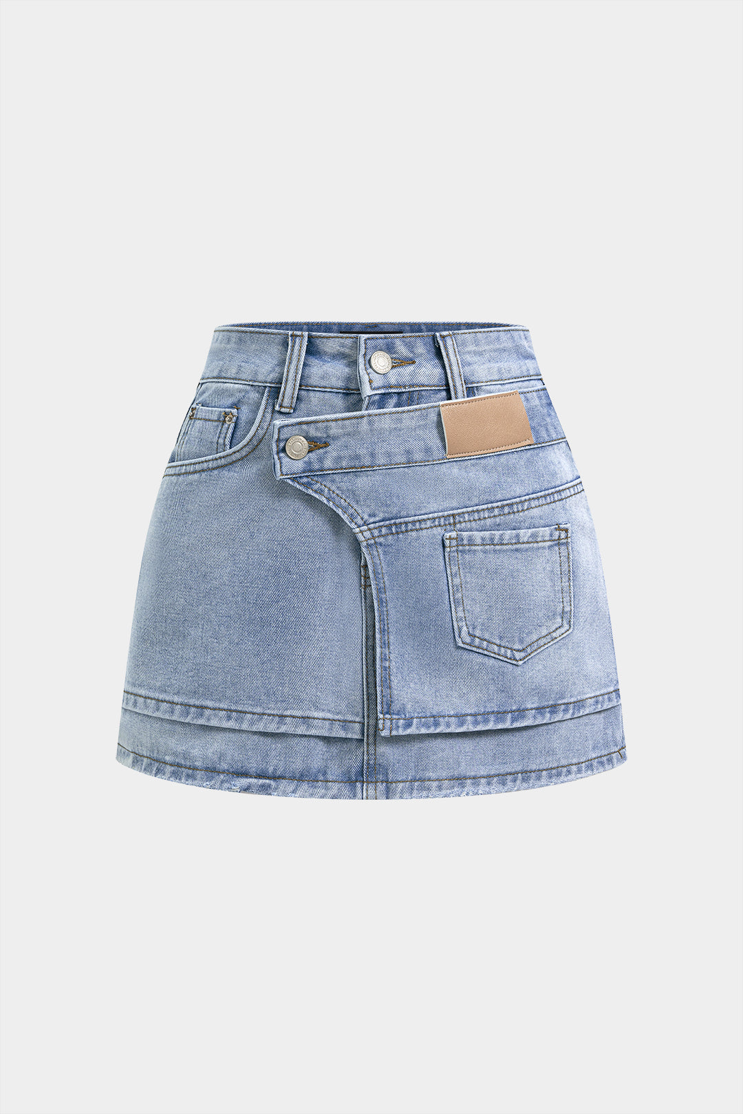Jupe asymétrique en jean