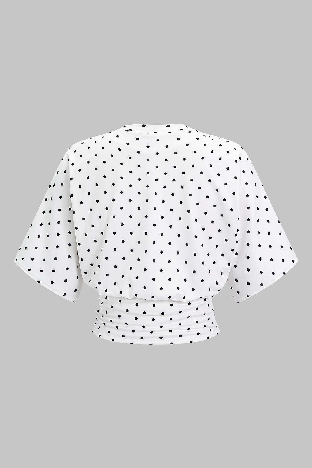 T-shirt à manches courtes chauve-souris imprimé pois