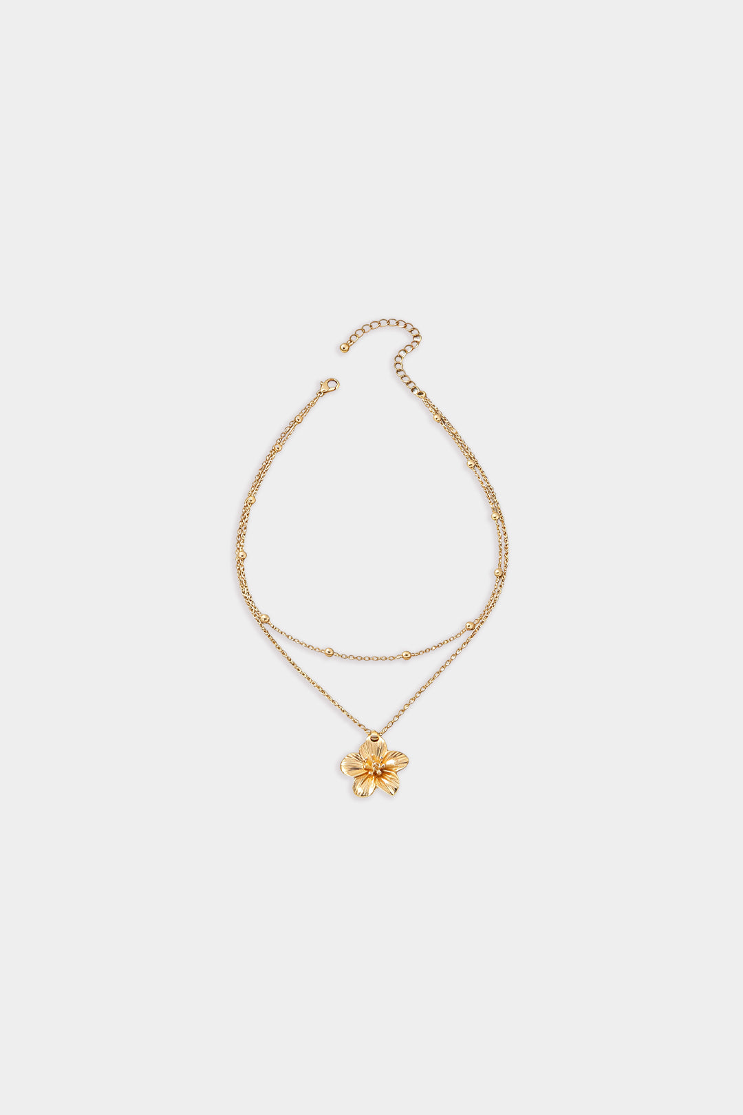 Collier Fleur en Métal
