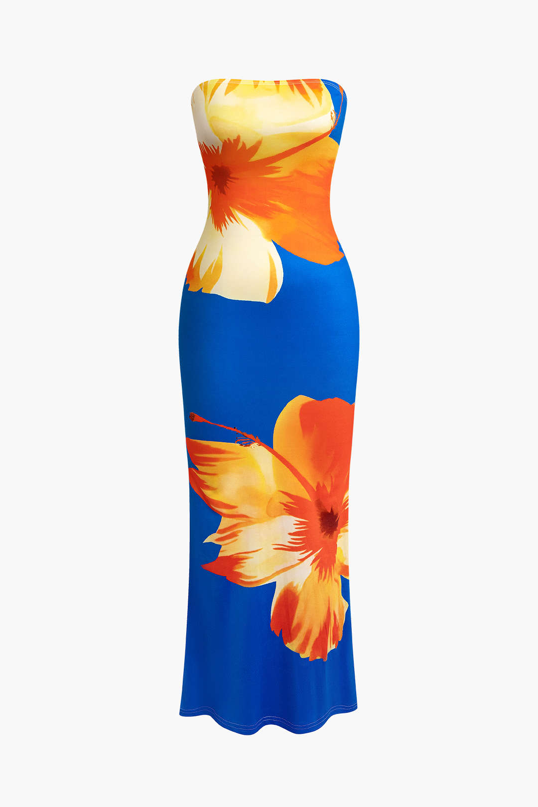 Robe longue bustier Sunny Floral Cascade