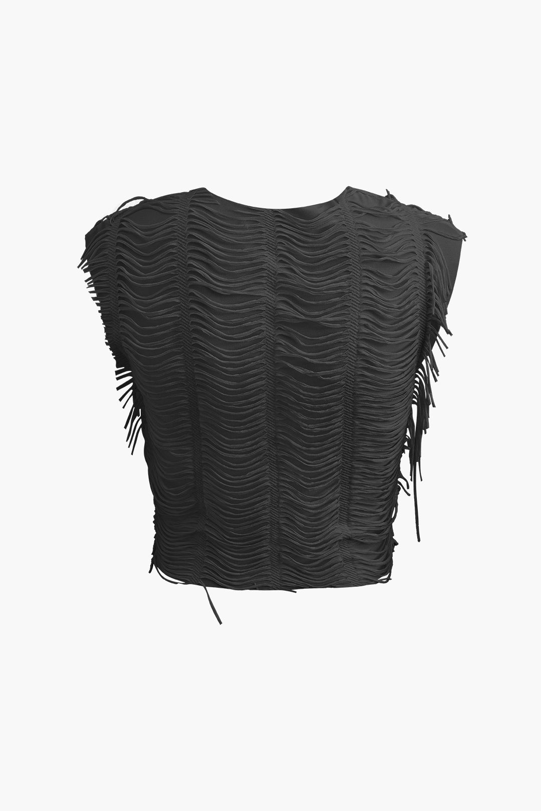 Ver distressed V-Ausschnitt Top mit kurzen Ärmeln und Maxirock mit Schlitz-Set