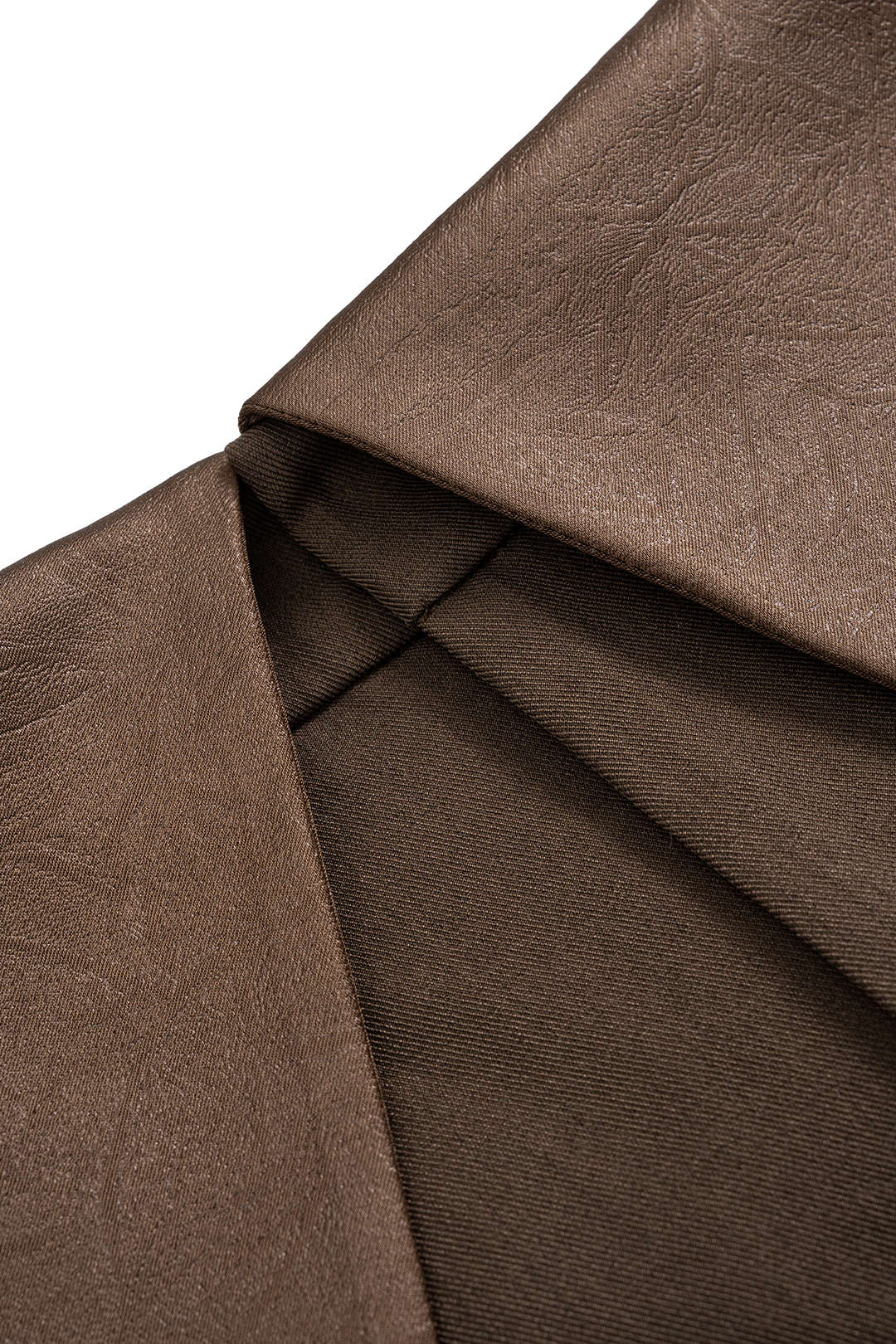 Satin-Patchwork-Reißverschluss-Barrel-Hose