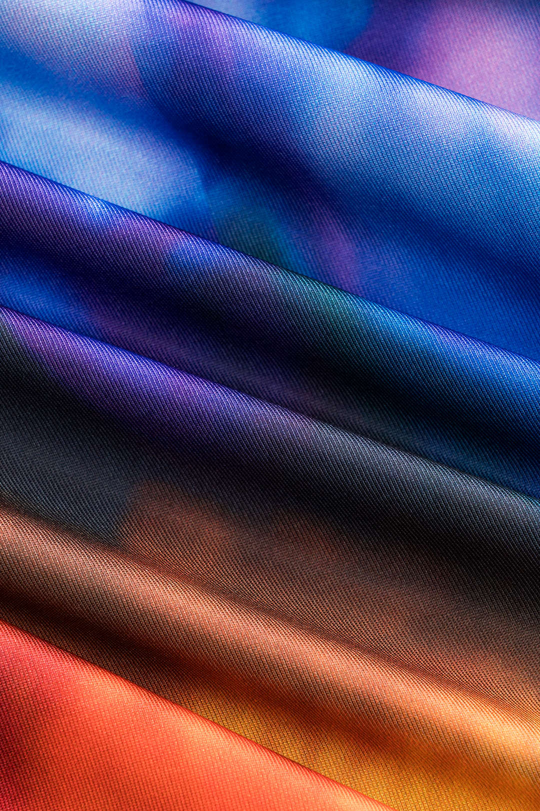 Tie Dye Ombre Print Ruched Twist Knot Skirt