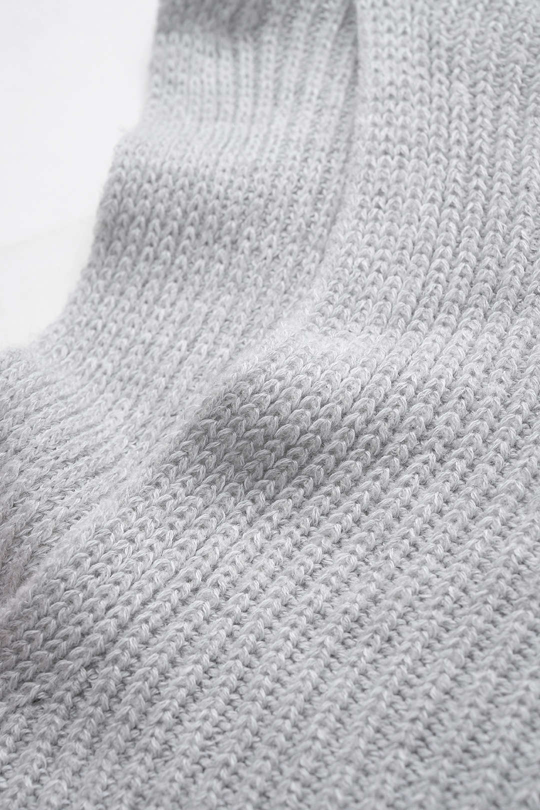 Knit Off-Shoulder Ribbed Side Slit Long Sleeve Midi Dress