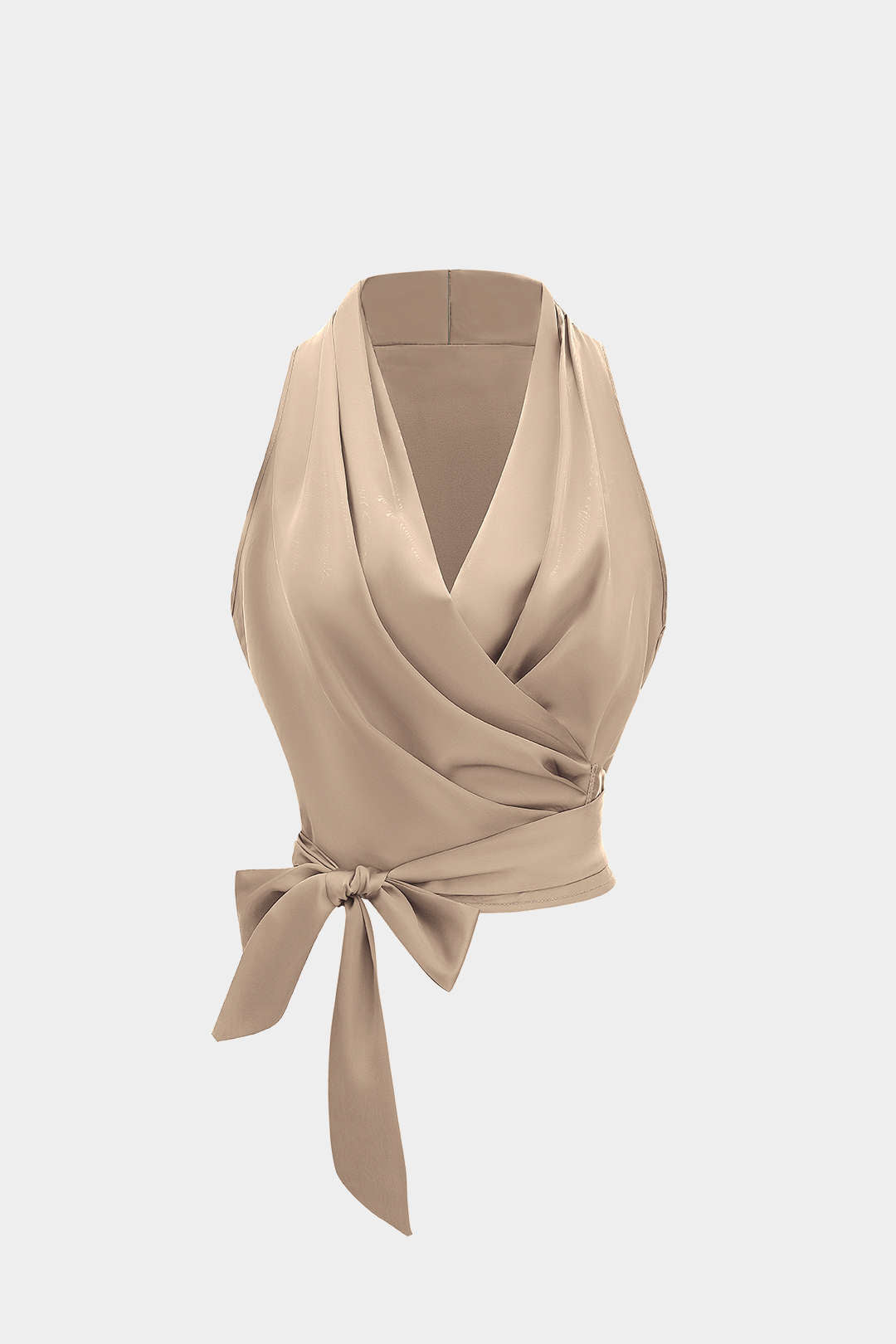 Débardeur croisé en satin