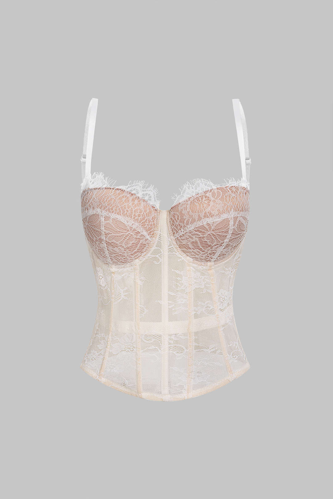 Lace Corset Lace-Up Cami Top