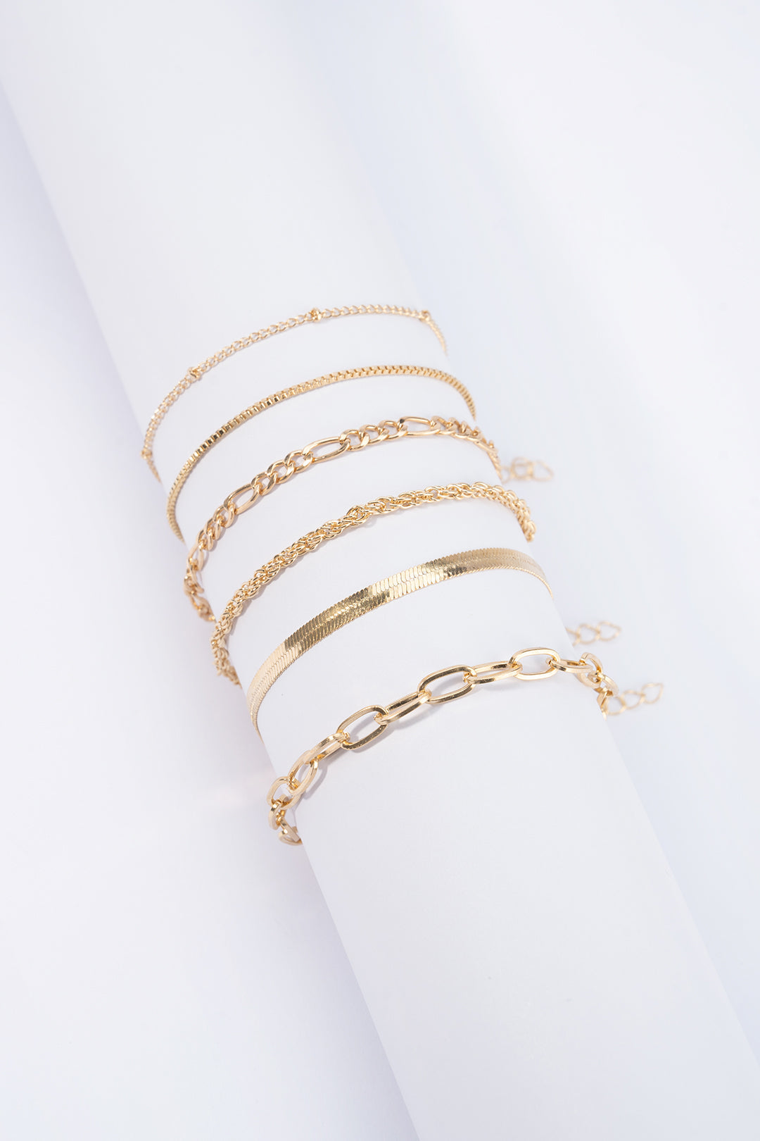 Böhmische geometrische Kettenarmbänder aus Legierung
