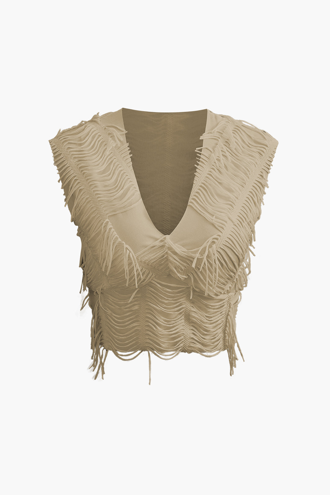 Ver distressed V-Ausschnitt Top mit kurzen Ärmeln und Maxirock mit Schlitz-Set