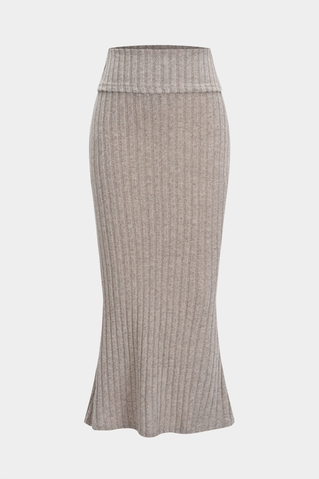 Knit Ribbed High Waist Skirt