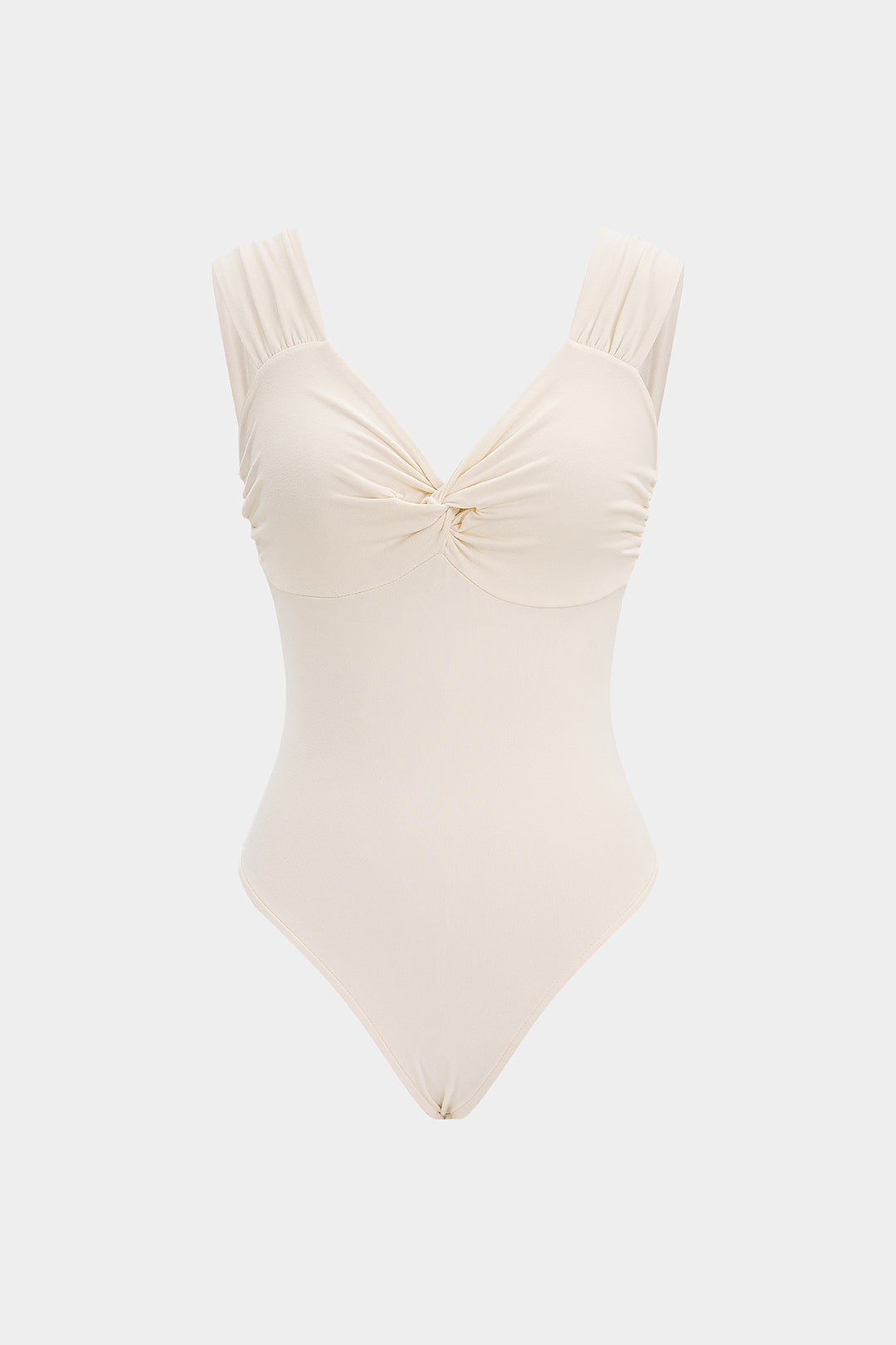 Twist Knot V-Neck Sleeveless Bodysuit