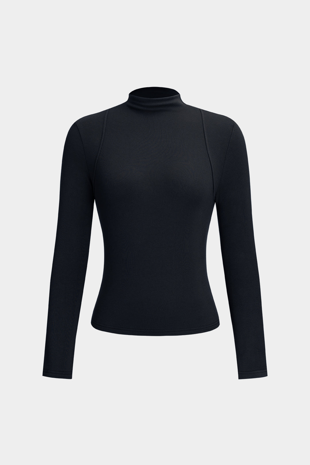 Mock Neck Long-Sleeve Top