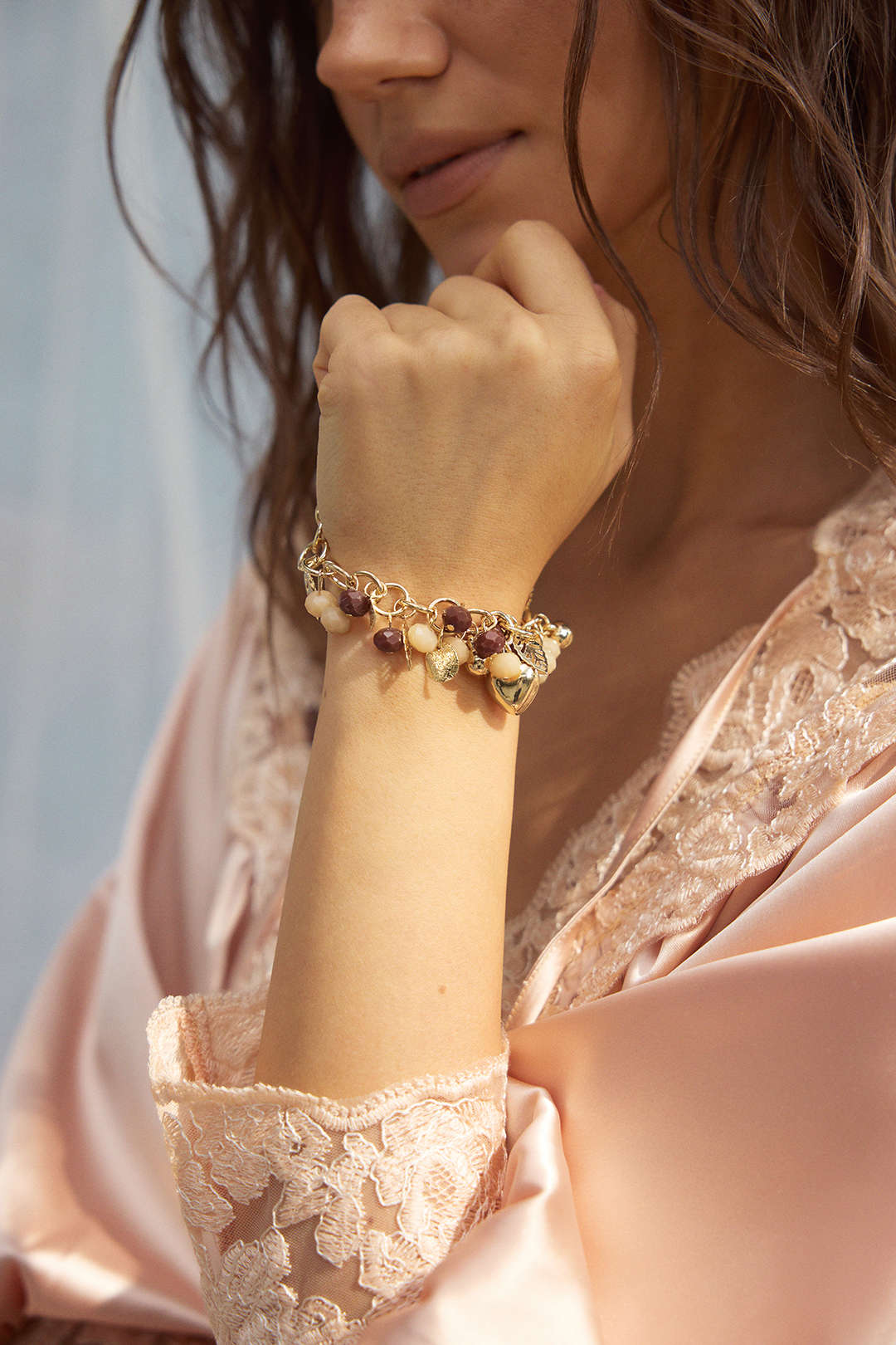 Multi-Layer Heart Beaded Bracelet