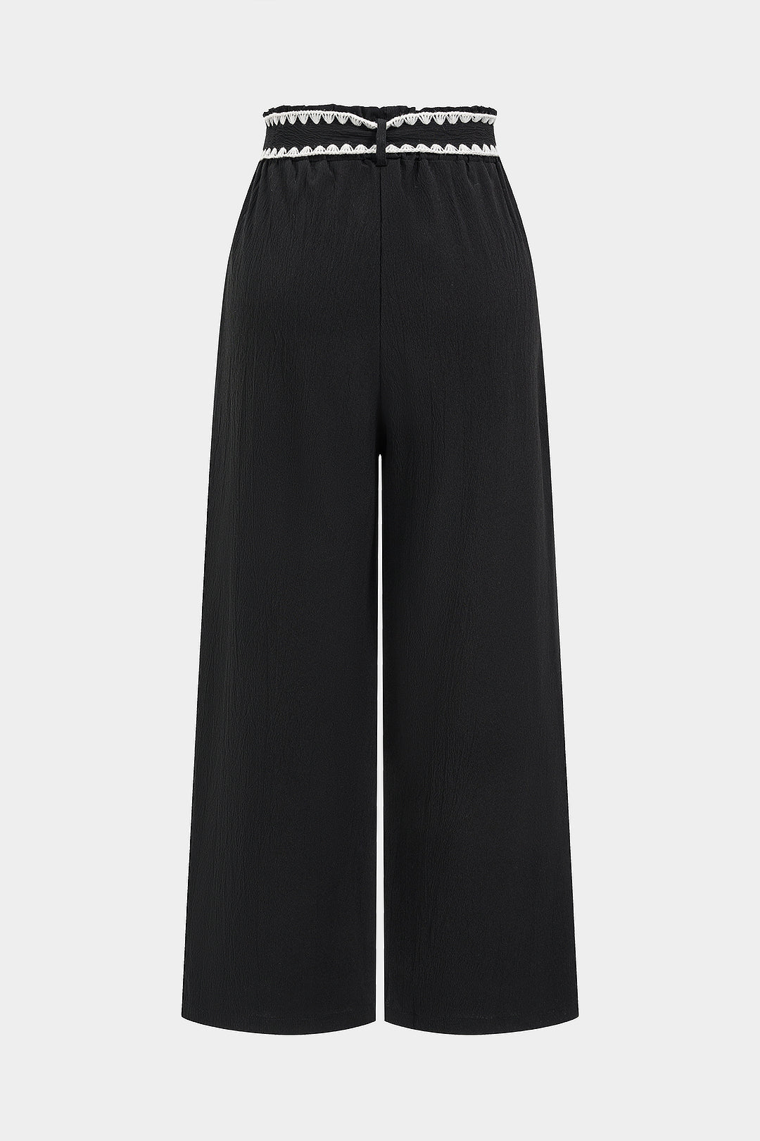 Kontrastierende Bundtasche Straight Leg Hose