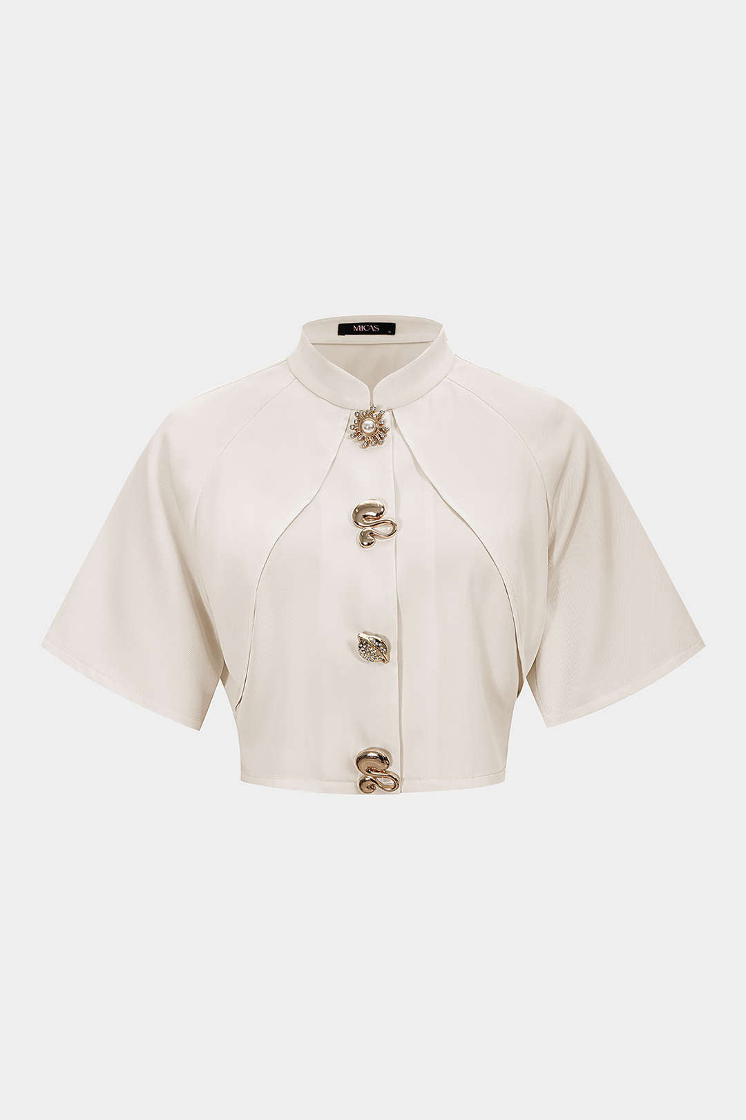 Metallisch texturierter schmaler Blazer