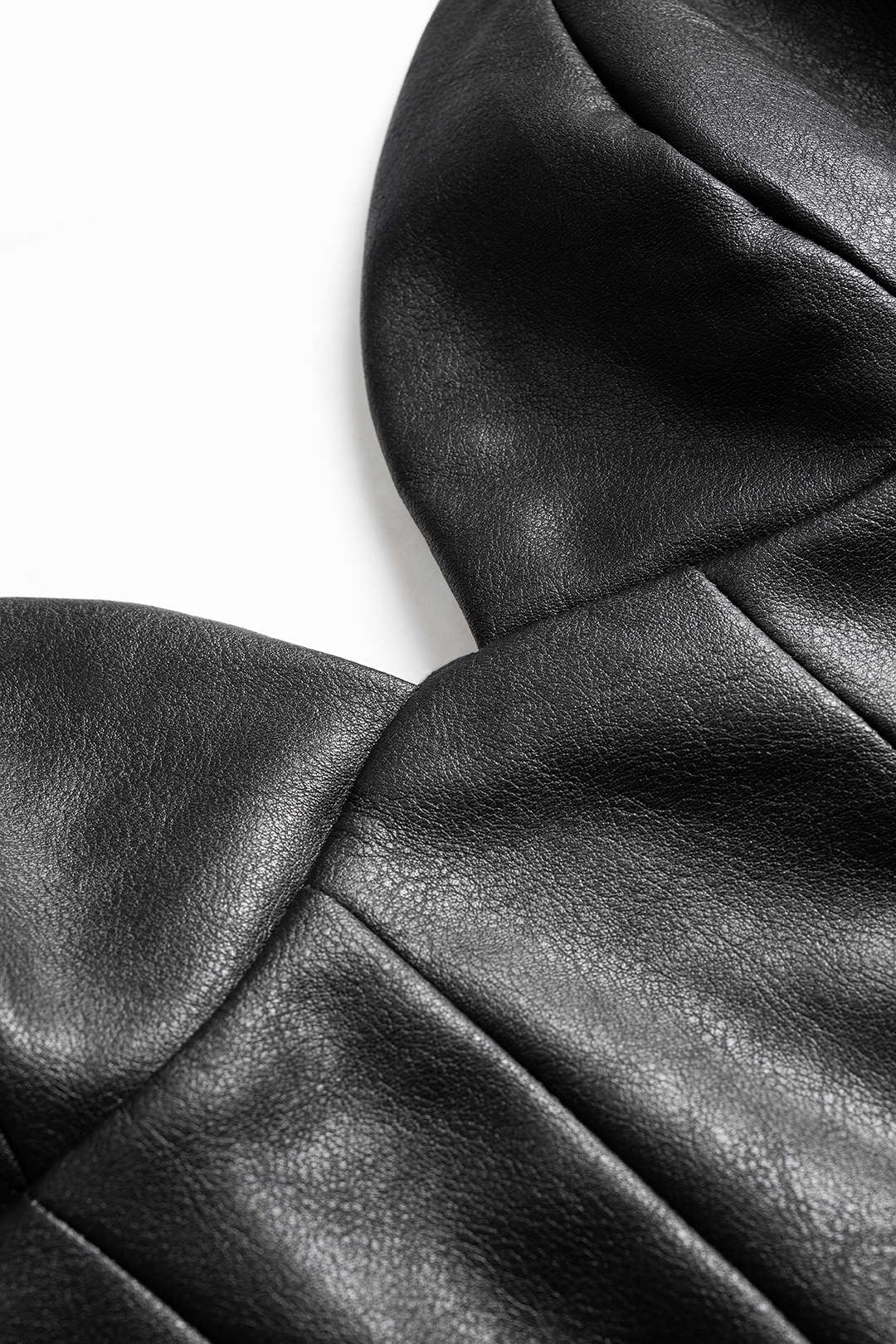 Kunstleder Asymmetrischer Volant Saum Slip Ärmelloses Mini-Kleid