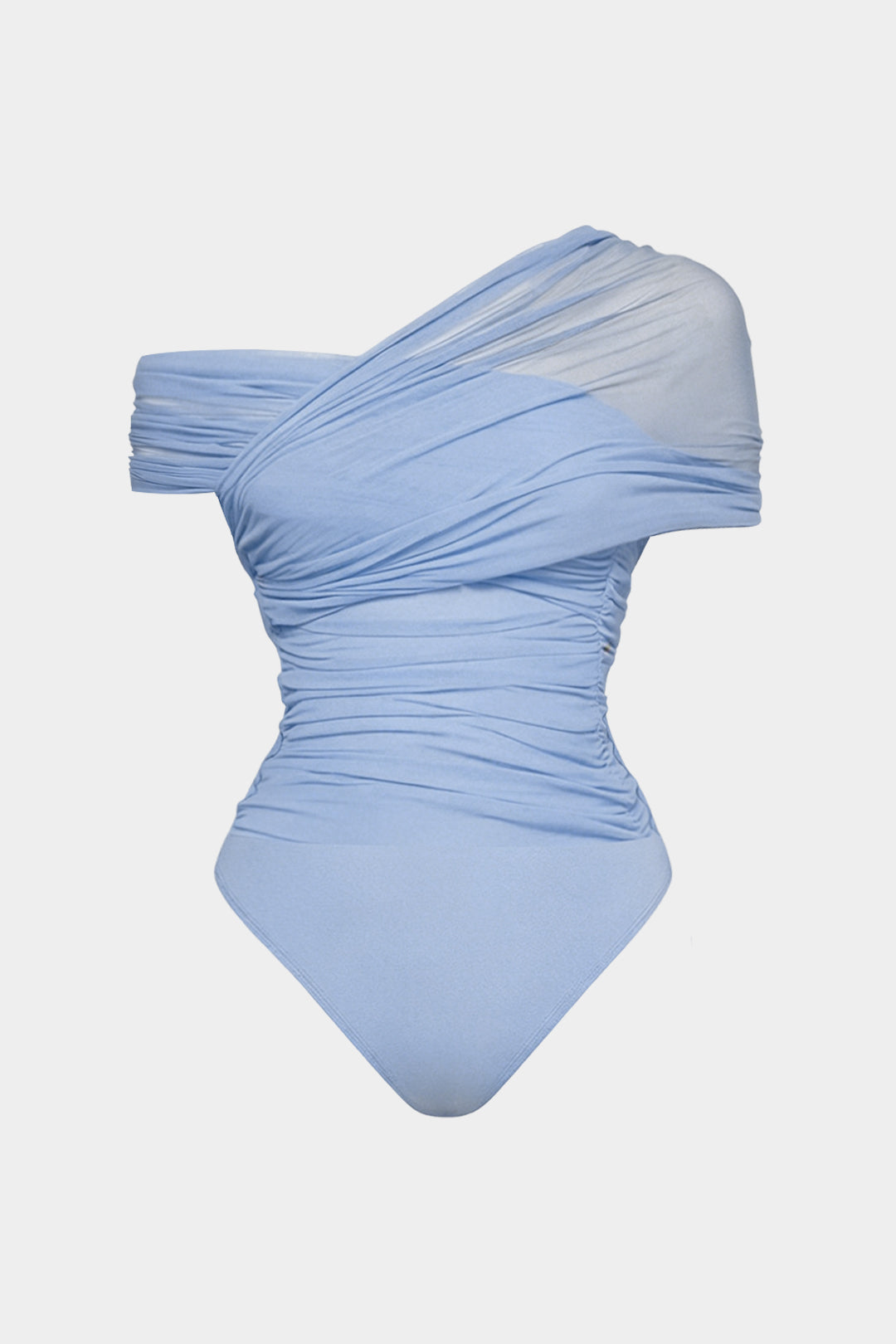 Body sans manches en maille à une épaule