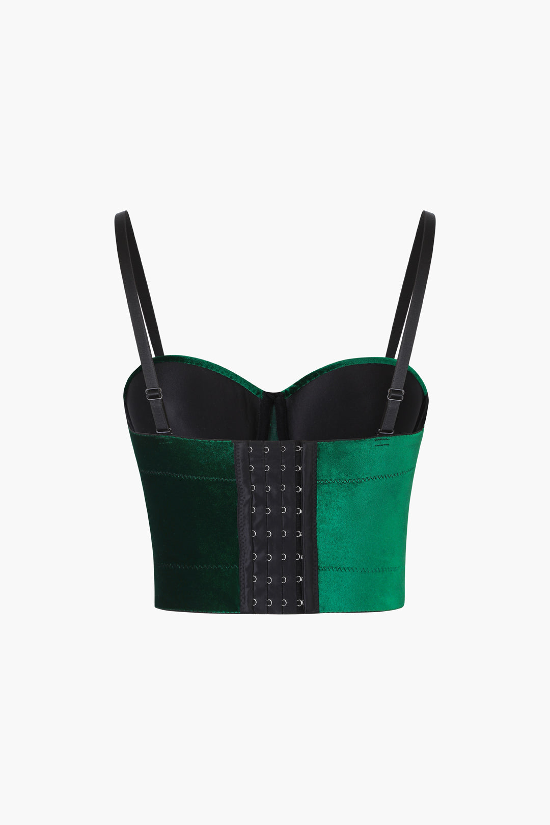 Haut caraco bustier en velours