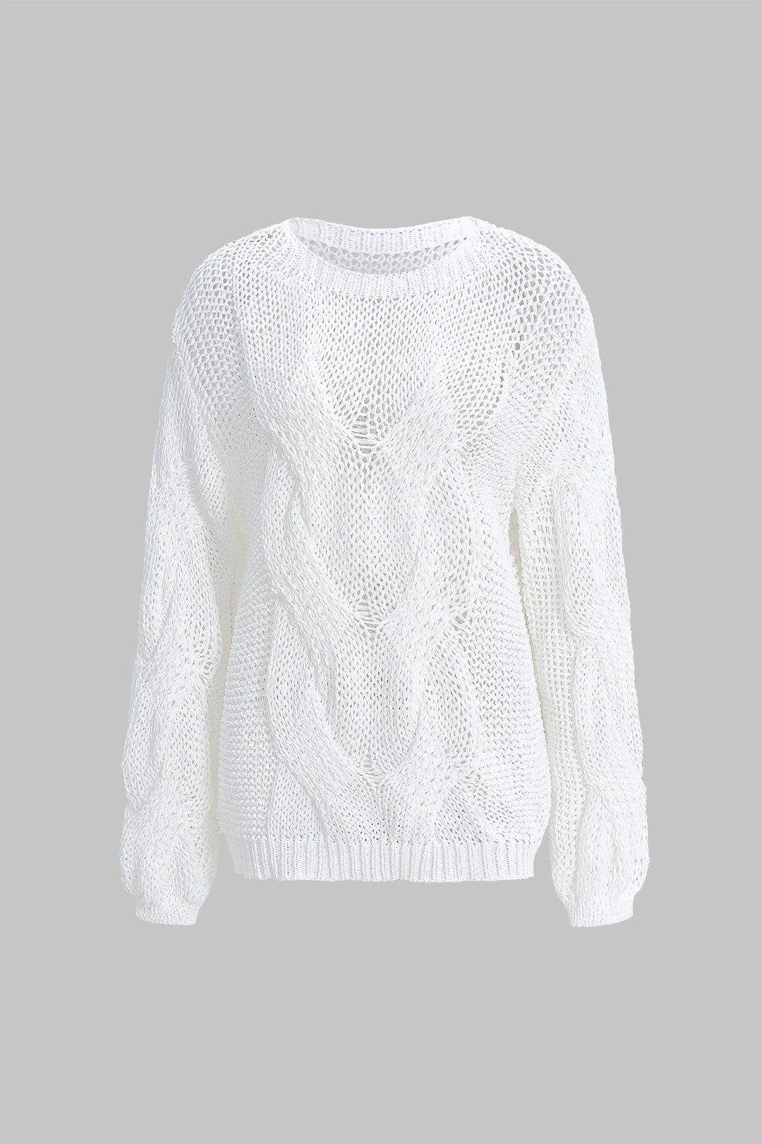 Knit Cut Out Long-Sleeve Top