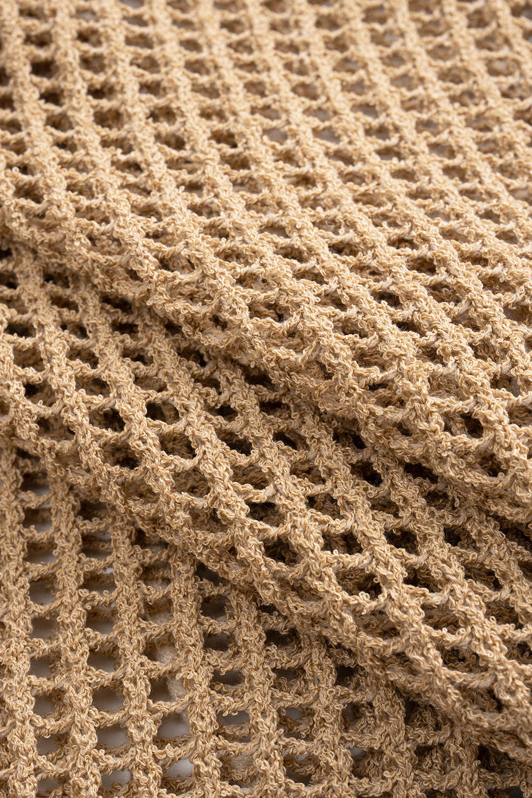 Open Knit 3D Embroidery Print Skirt