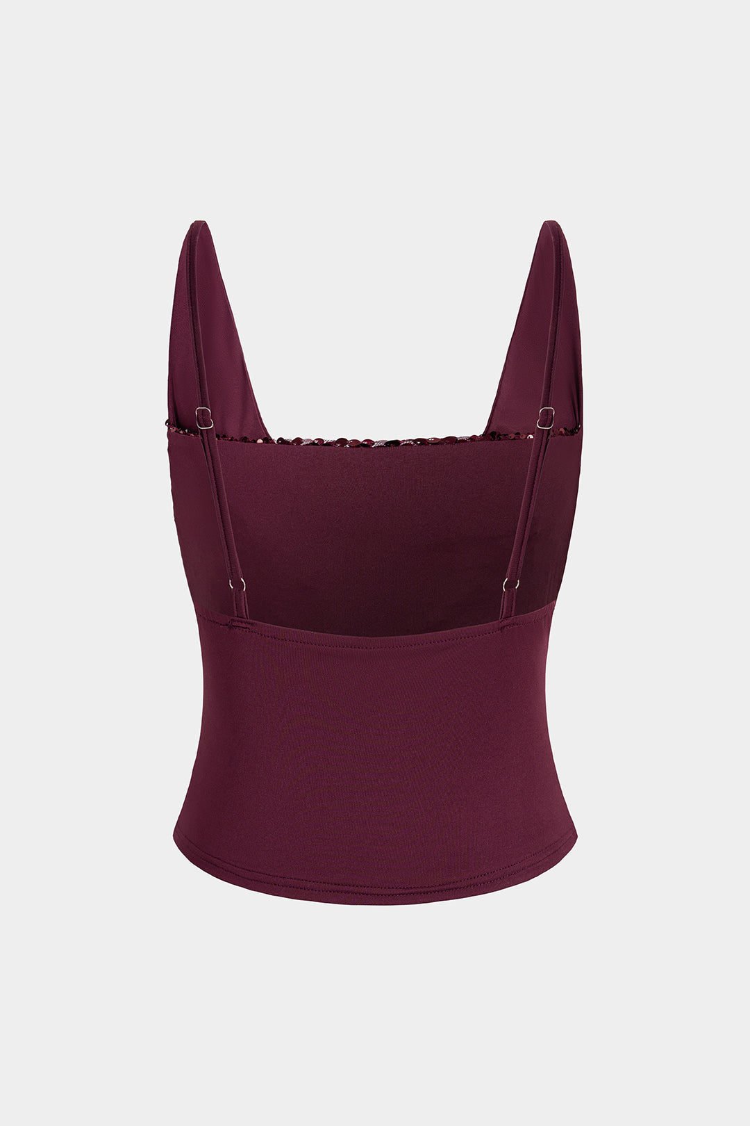 Sequin Patchwrok Ruched Tank Top