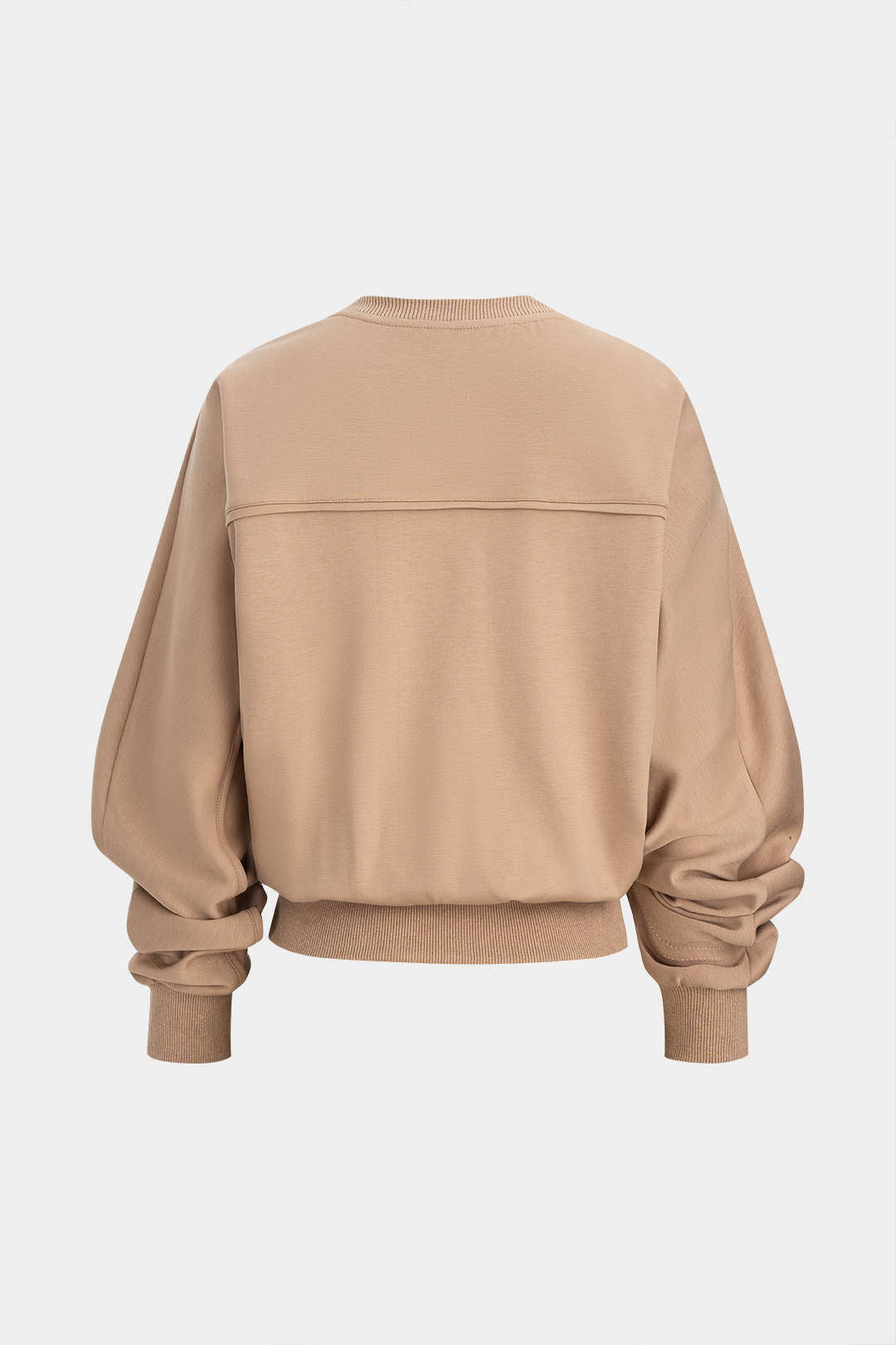Sweat-shirt à manches longues avec nœud torsadé et col rond