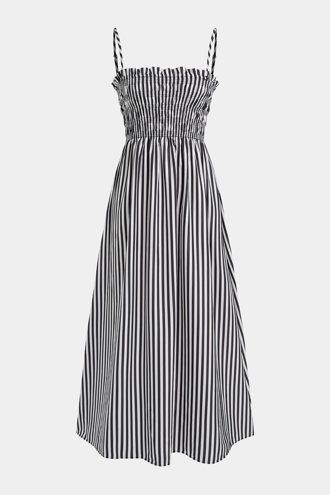 Stripes Print Slip Maxi Dress