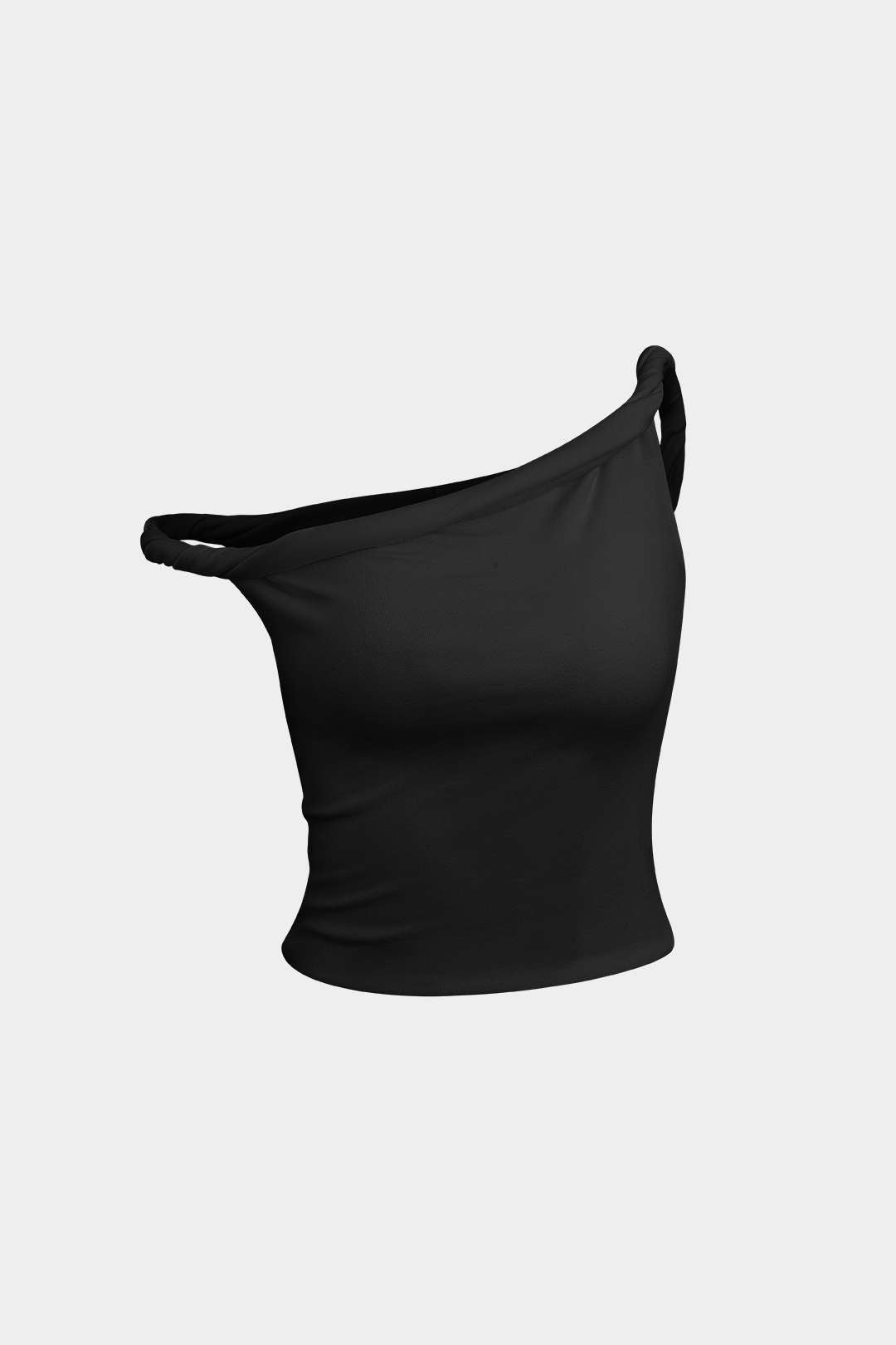 Haut sans manches asymétrique torsadé basique