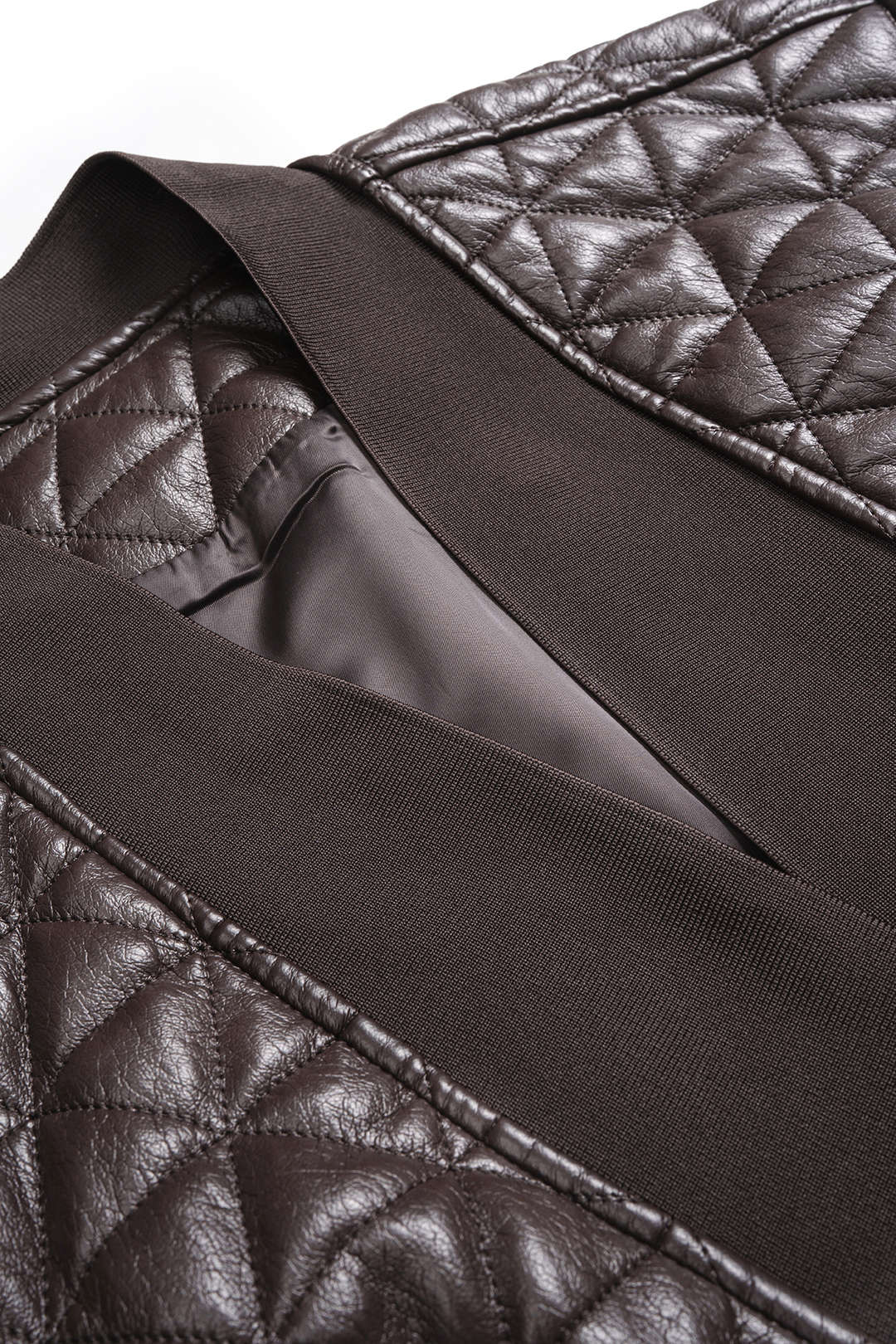 Faux Leather Strappy Tie-Up Jacket