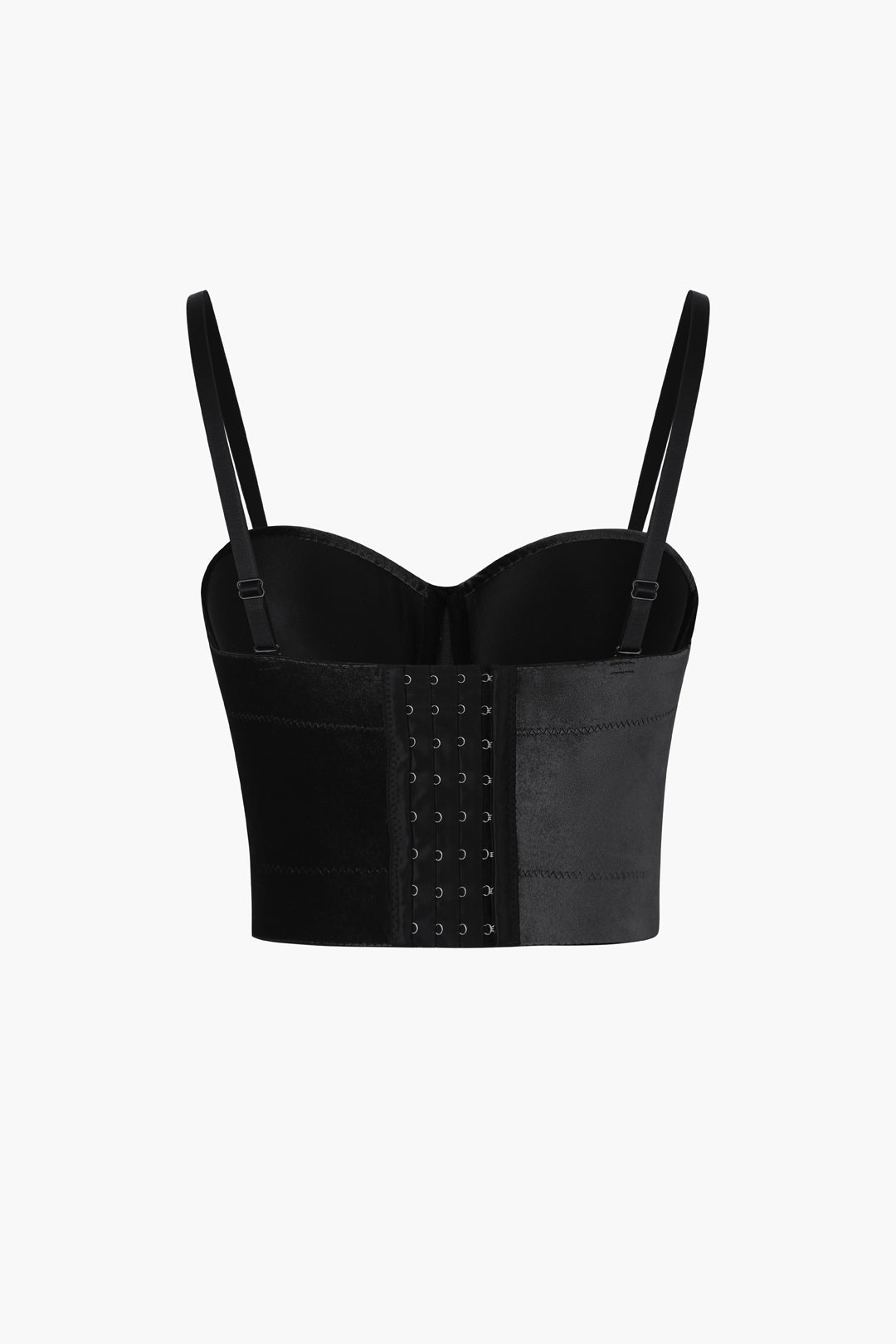 Haut caraco bustier en velours