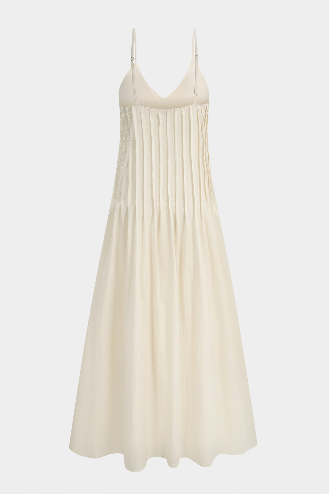 V-Neck Ruched Backless Slip Sleeveless Maxi Dress