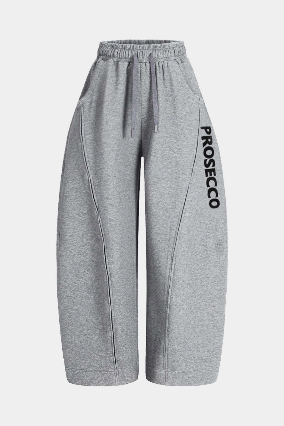 Pantalon avec détail de surpiqûres à imprimé lettre