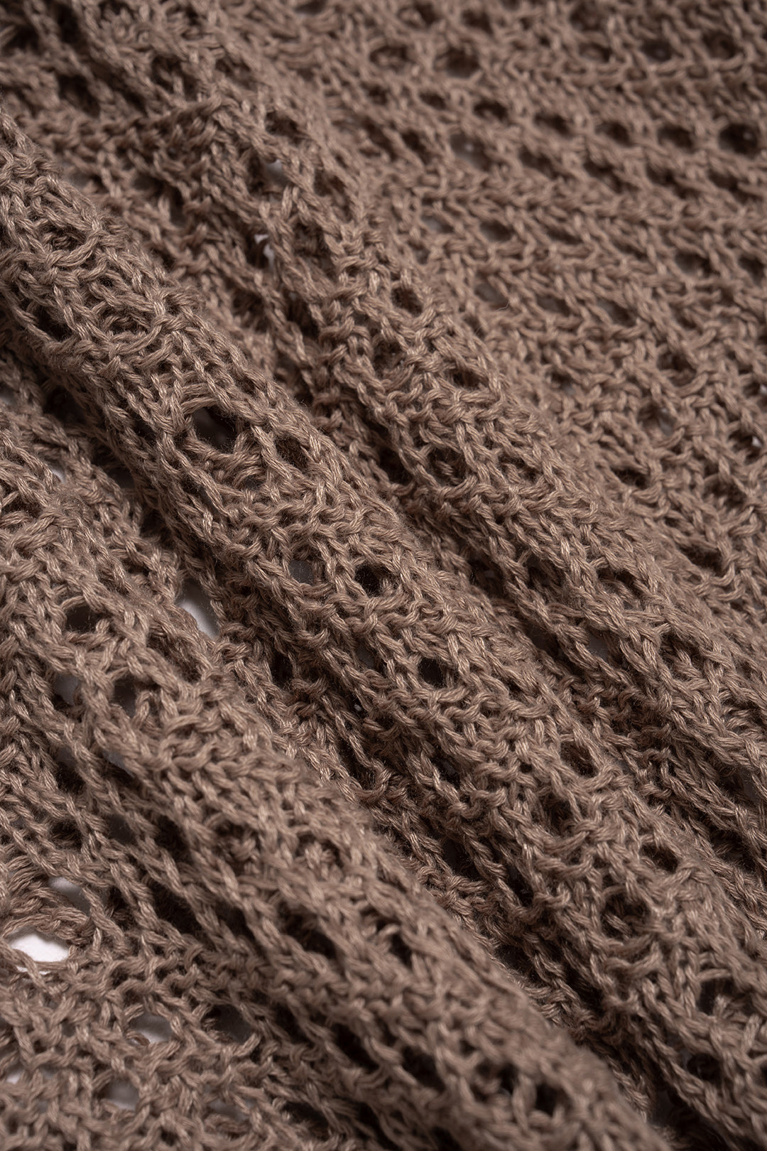 Knit Hollow Out Fringe Halter Neck Tie-Up Cami Top And Asymmetrical Skirt Set