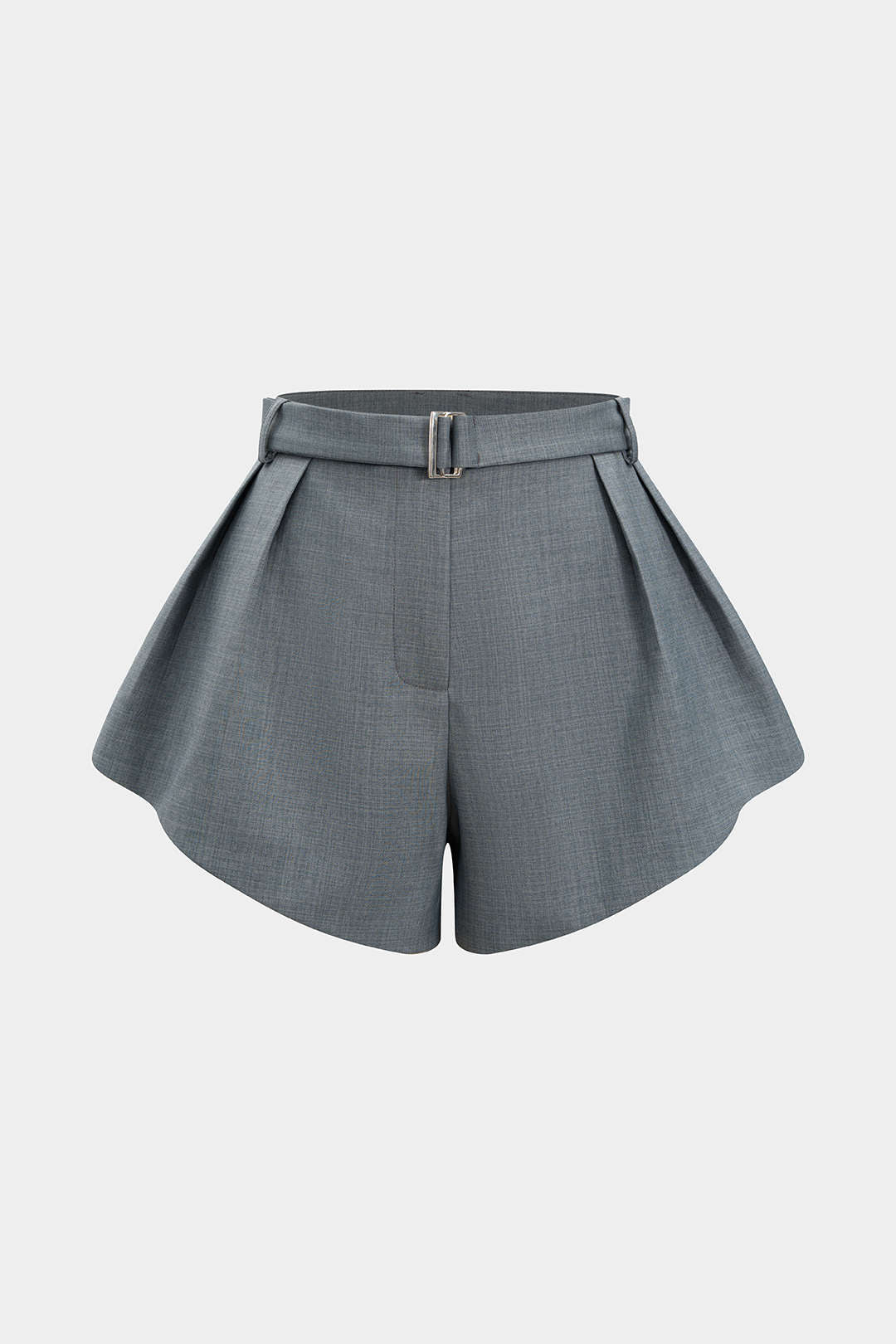 Einfarbige weite Shorts