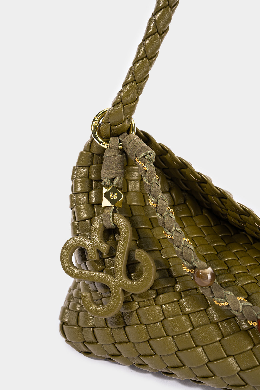 Sac à bandoulière tressé en similicuir