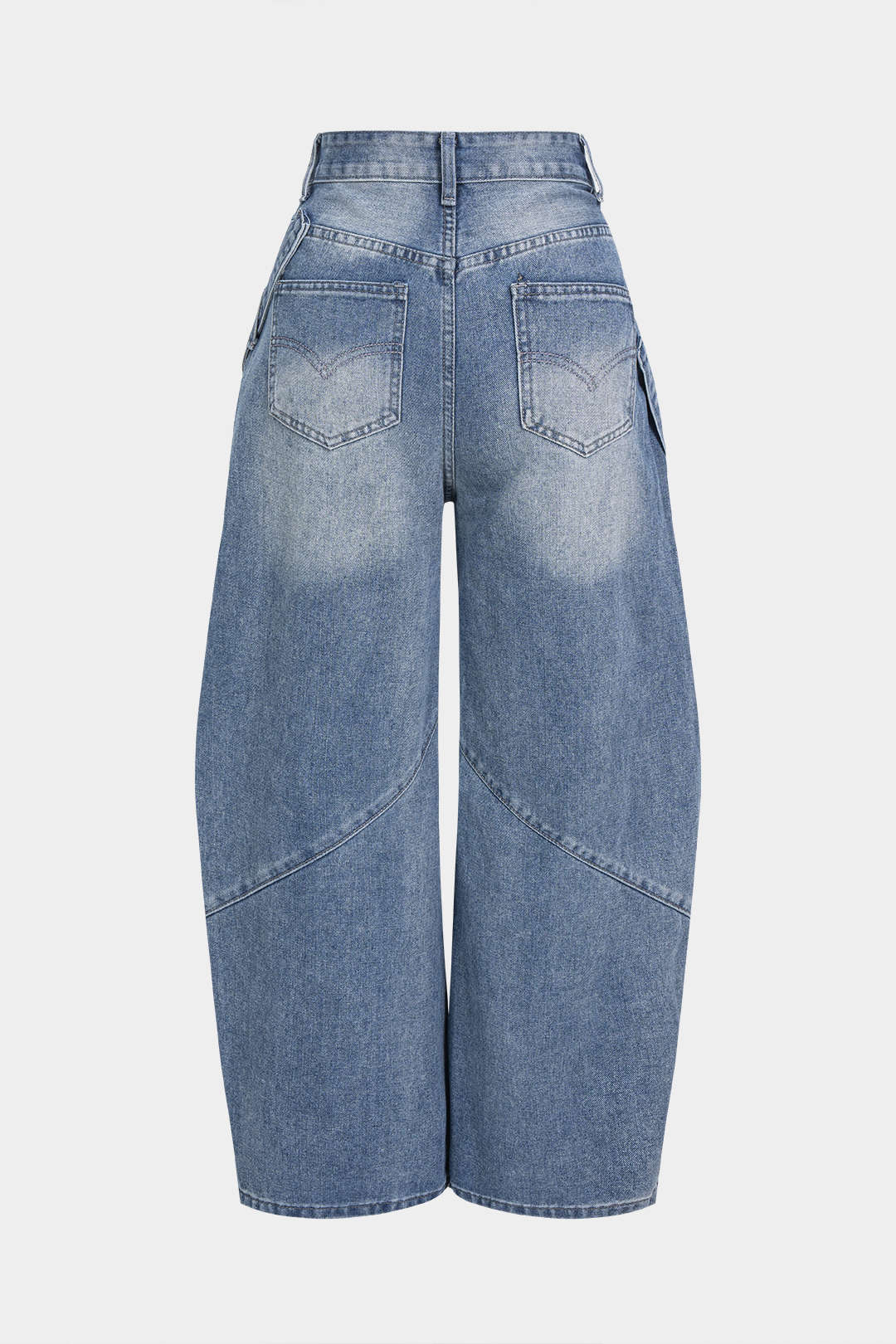 Jean en denim avec poche asymétrique
