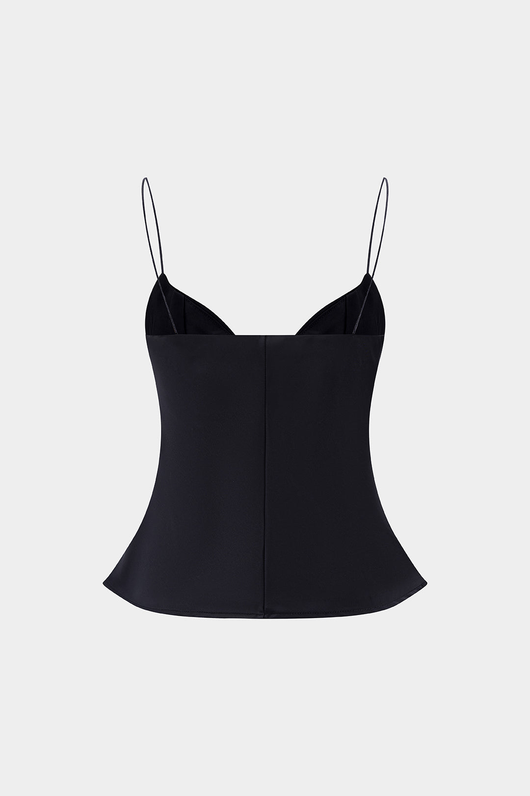 Solid Zipper Slip Sleeveless Cami Top