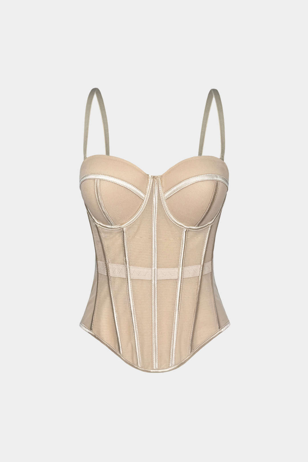 Mesh-Bustier-Korsett-Cami-Top