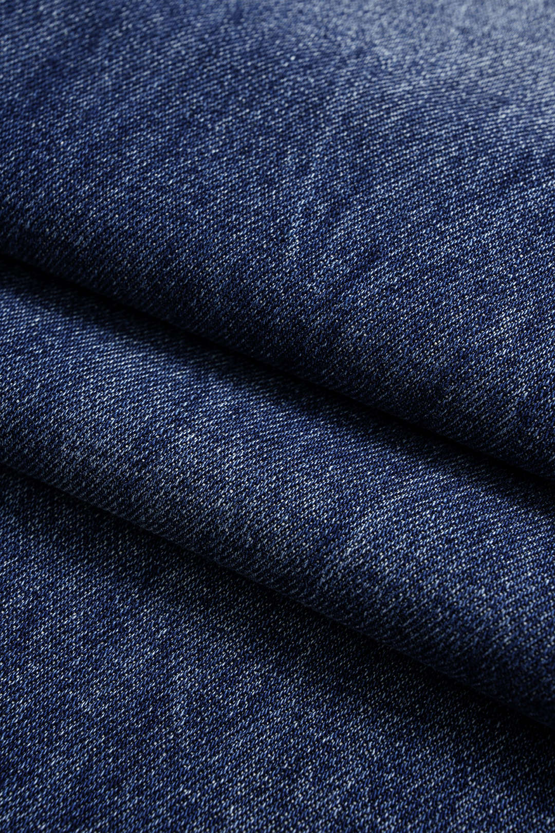 Jean asymétrique en denim taille haute
