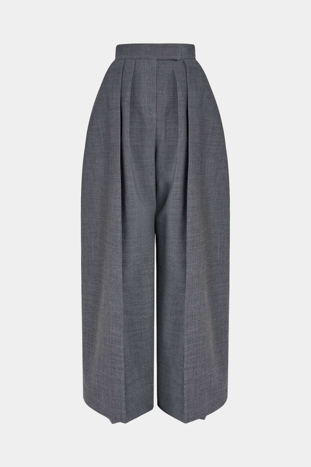 Hose mit weitem Bein und Bundfalten