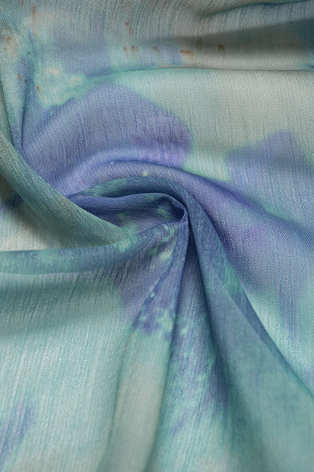 Batik-Netz-Neckholder-Maxikleid mit Cut-Outs, ärmellos und Schal