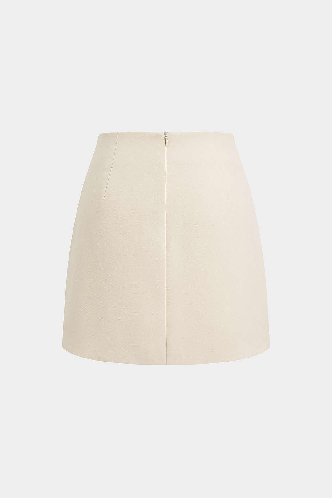 High Waist Button Skirt
