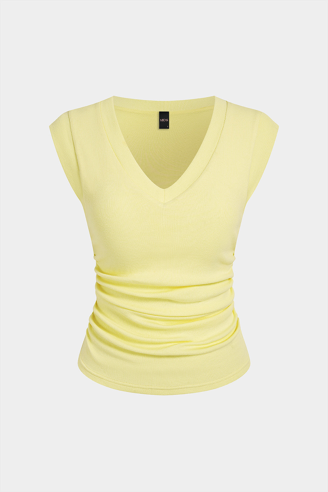Ruched V-Neck Tank Top