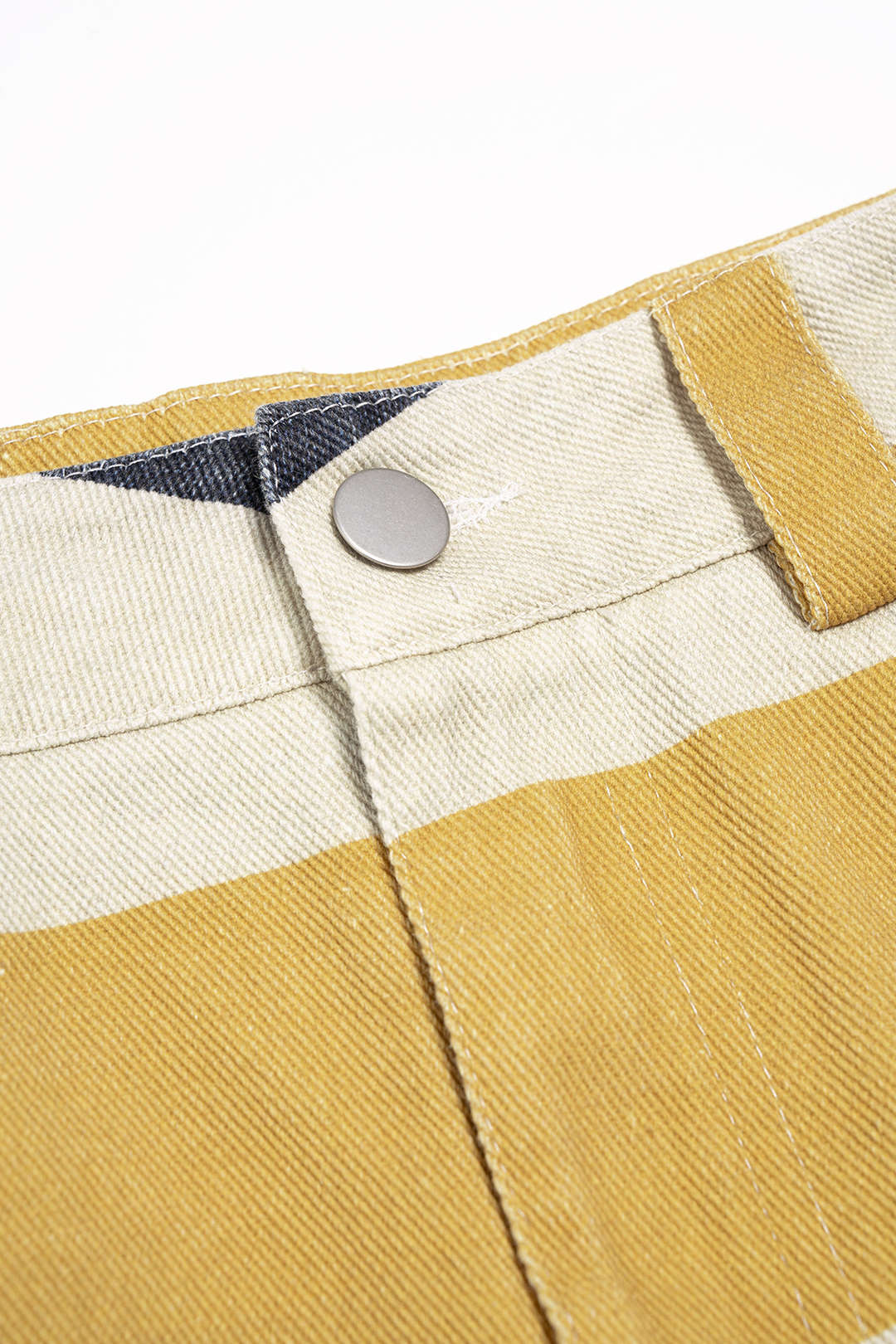 Striped Pocket High Waist Skirt