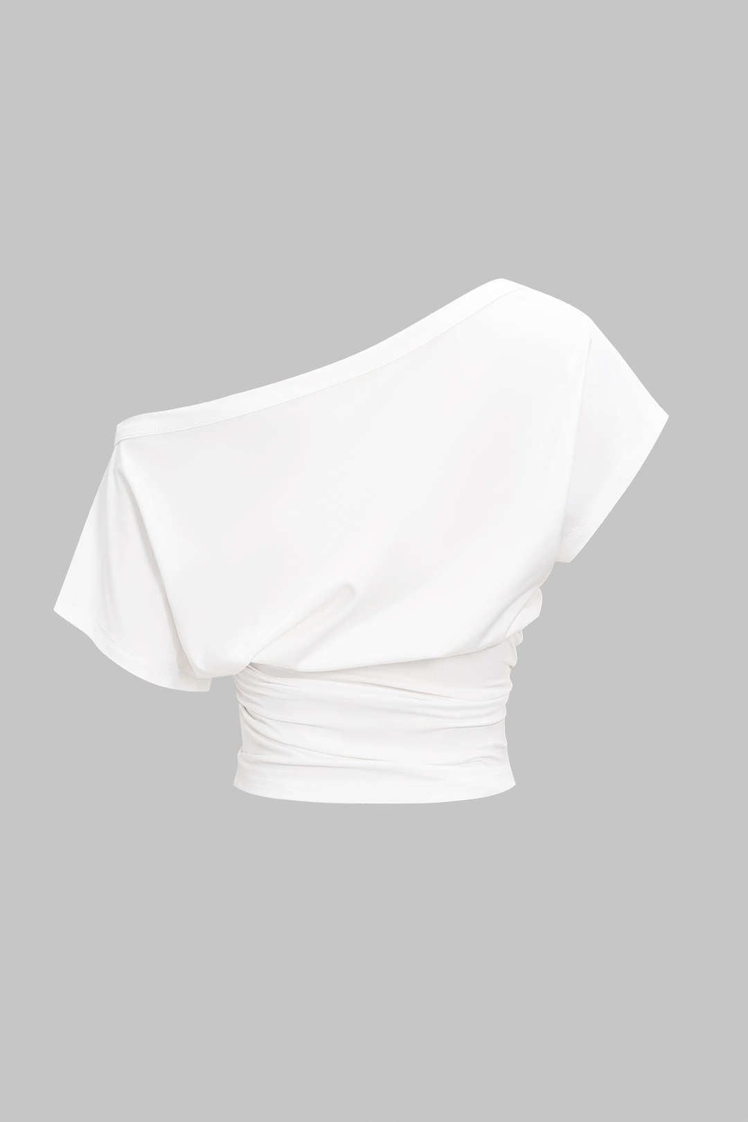 T-shirt court à une épaule