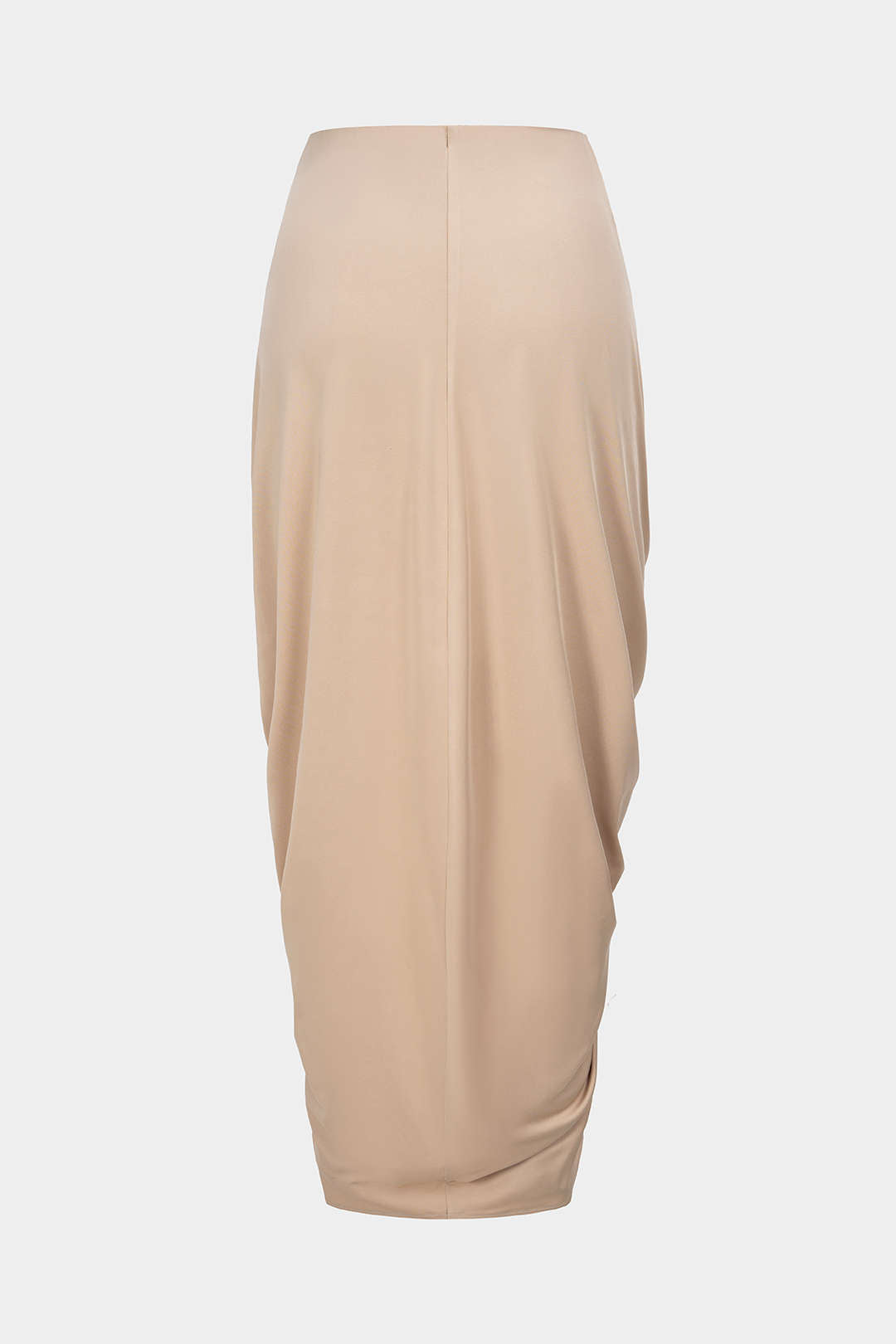 Asymmetrical Ruched High Waist Skirt